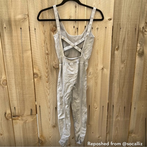 Free People Movement Good Karma Onesie in Ice Grey - Picture 6 of 6
